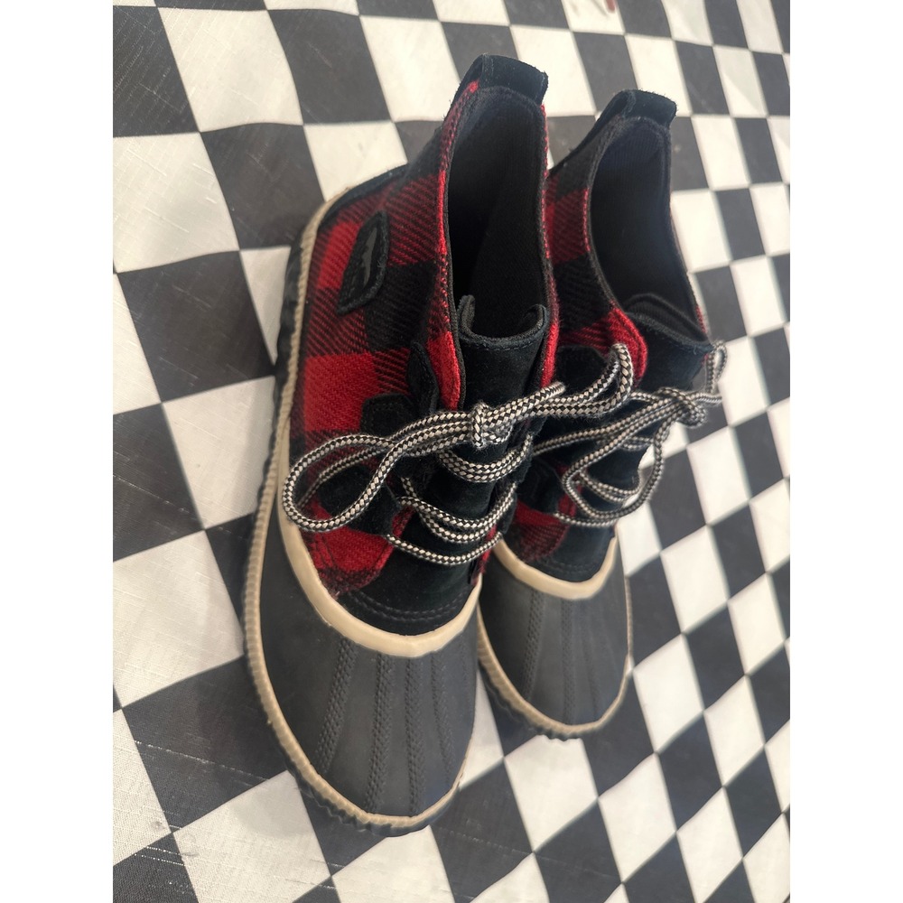 Sorel winter insulated Red Buffalo Plaid Waterproof Duck Boots size 10
Women's - Picture 3 of 7